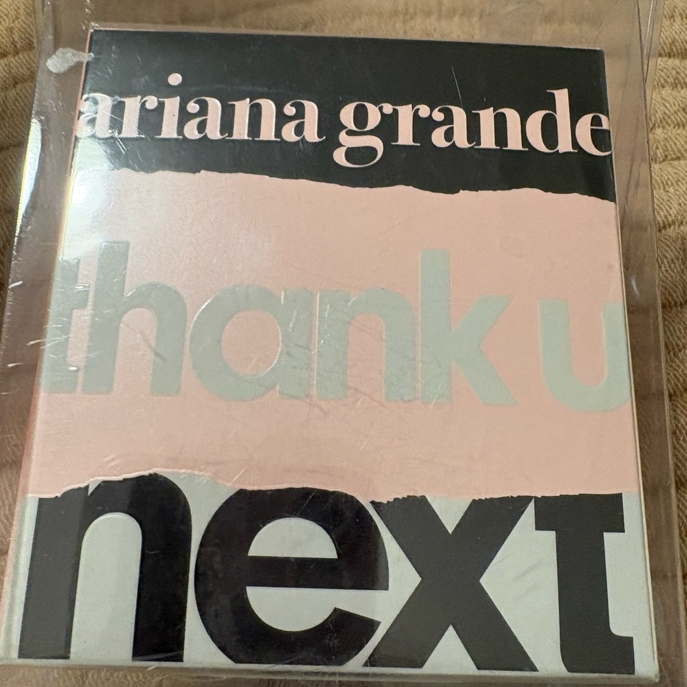 Ariana Grande Pink and Black Thank You Card